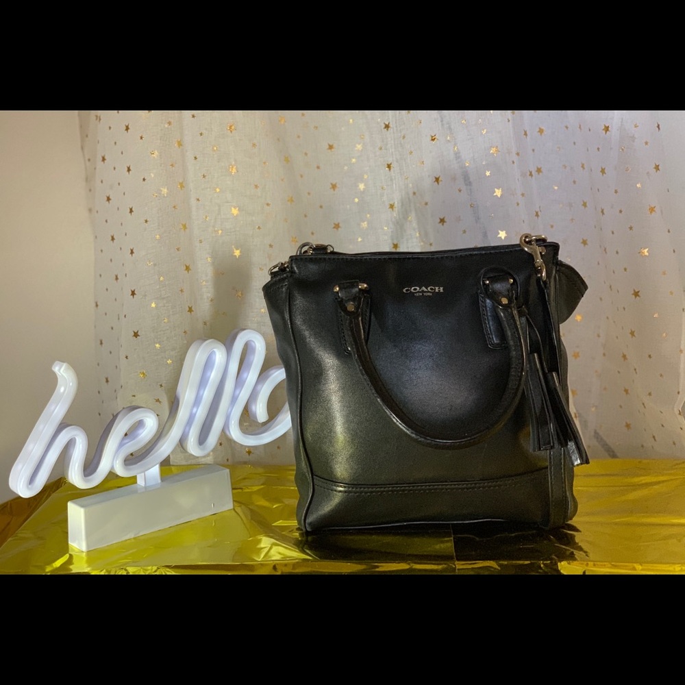 Authentic Coach Leather Crossbody Mini Tote